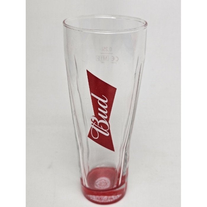 # Bud bierglas. Bier glas, Ophalen of Verzenden, Gebruikt, Bierglas