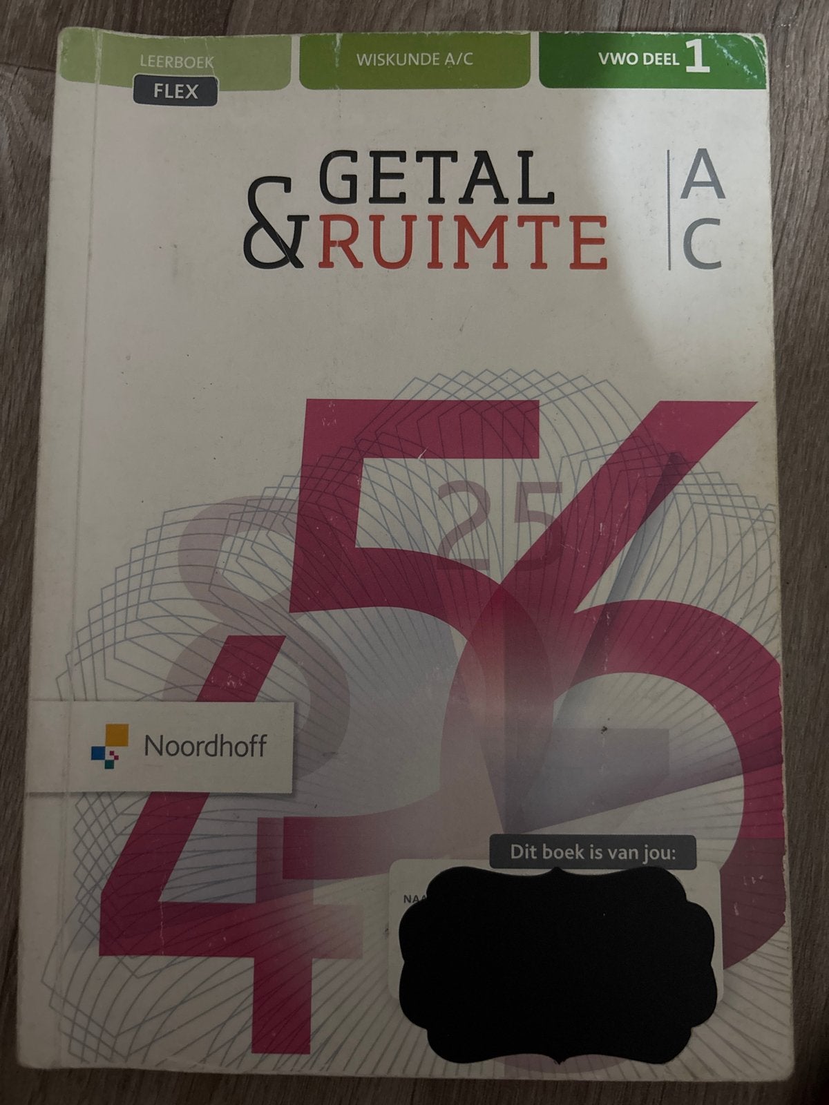 Wiskunde A/C VWO deel 1 - Getal & Ruimte (Noordhoff), Ophalen of Verzenden, Gelezen, VWO, Wiskunde A