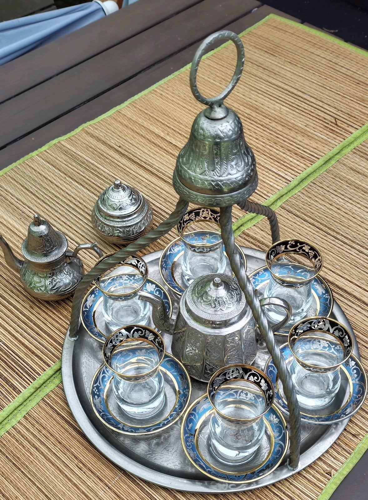 te koop  theeset. Arabische motieven, Antiek en Kunst, Antiek | Keukenbenodigdheden, Ophalen