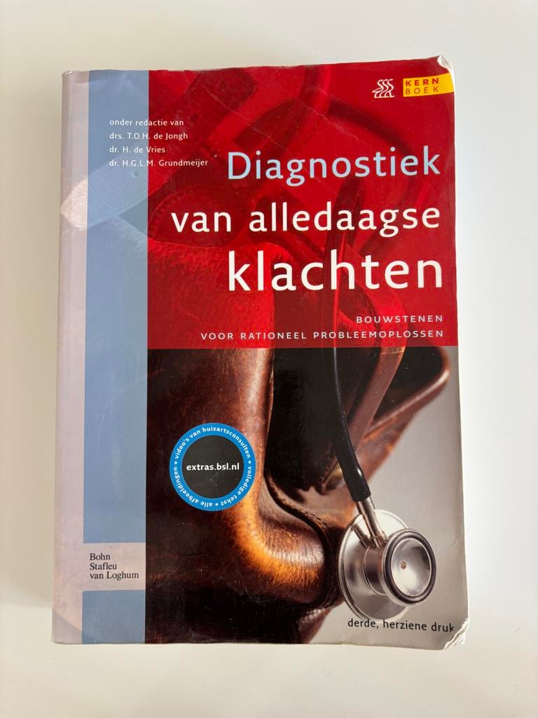 Diagnostiek van alledaagse klachten - 3e druk, Boeken, Studieboeken en Cursussen, Ophalen of Verzenden, Beta, Gelezen, WO