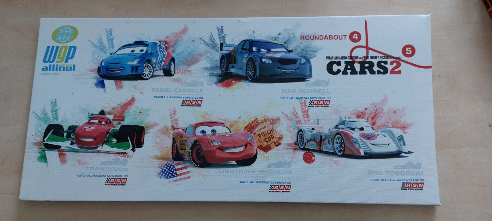 Canvas / schilderij Cars €2,50, Ophalen of Verzenden, Gebruikt