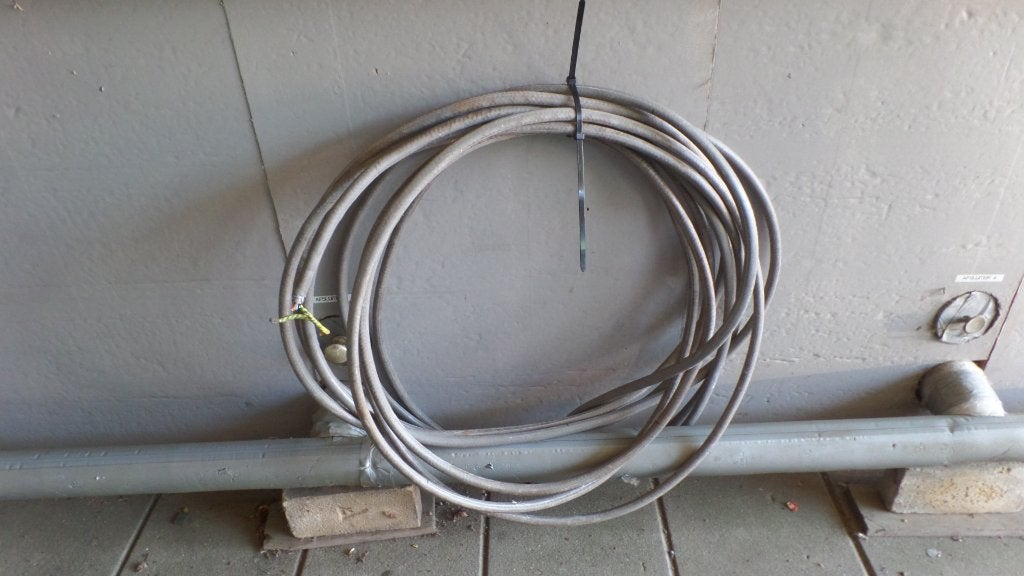 Grondkabel, YMVK-as, 2 x 2,5 mm2, 15 meter-(#9075), Ophalen of Verzenden, Gebruikt, Kabel of Snoer