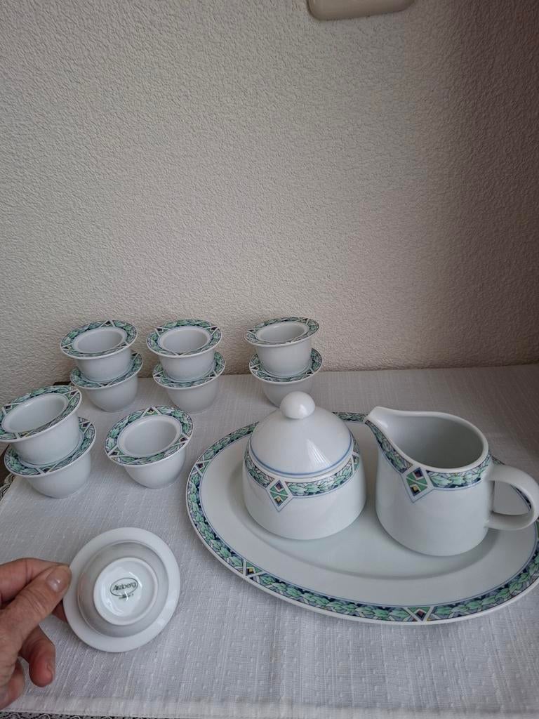 Arnzberg servies eierdoppen 10 st. Roomstelletje evt op scho, Antiek en Kunst, Ophalen of Verzenden