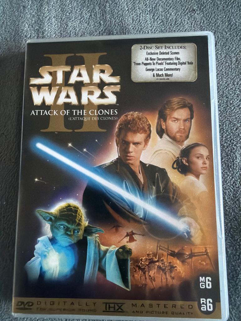 Star Wars: Attack of the Clones (Episode II) DVD 2-Disc Set, Vanaf 6 jaar, Ophalen of Verzenden, Gebruikt, Science Fiction