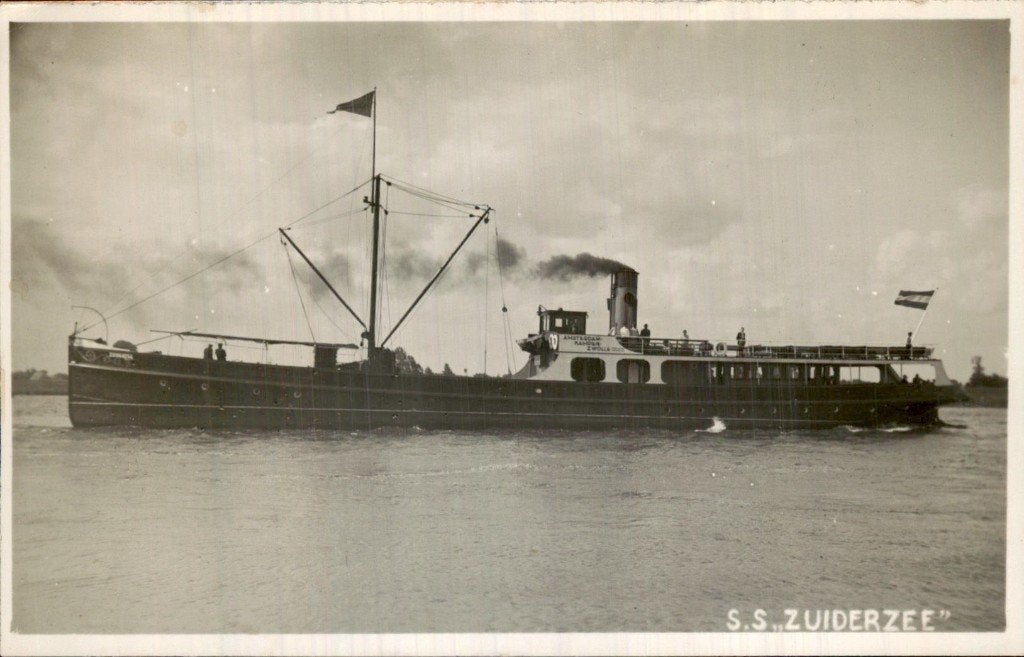 S.S. Zuiderzee - Reederij Verschure, Ophalen of Verzenden, 1920 tot 1940, Gelopen, Noord-Brabant