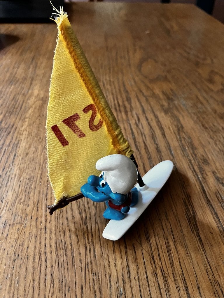 Surfsmurf (Schleich, 4.0215), Verzamelen, Smurfen, Ophalen of Verzenden, Gebruikt, Poppetje, Figuurtje of Knuffel
