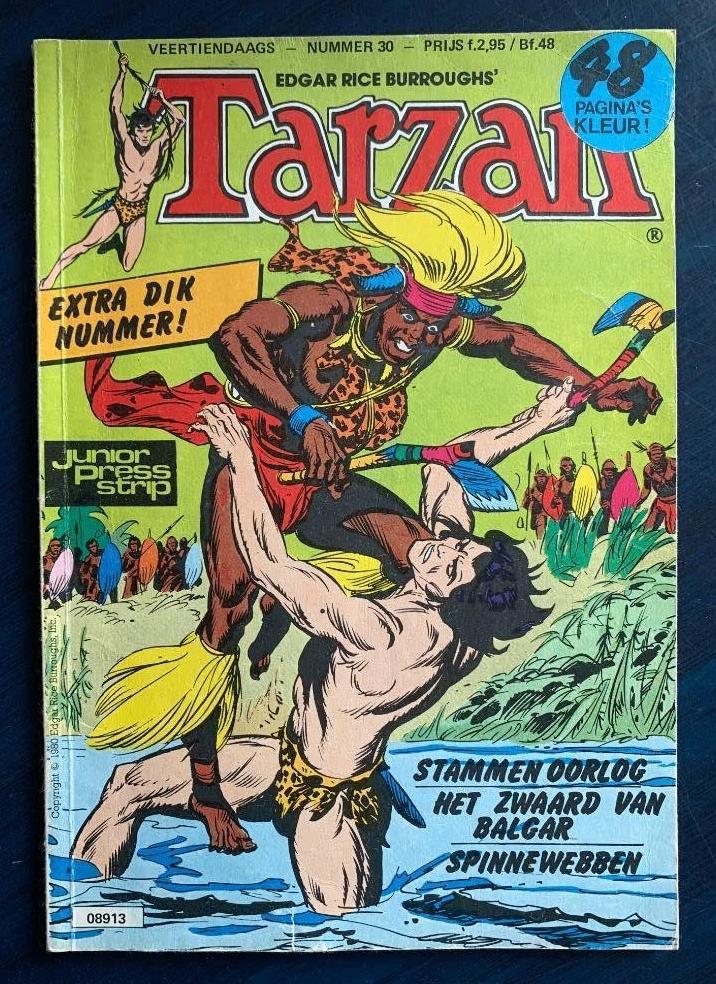 Edgar Rice Burroughs' Tarzan; nr 30; stammen oorlog, Boeken, Stripboeken, Eén stripboek, Ophalen of Verzenden, Gelezen