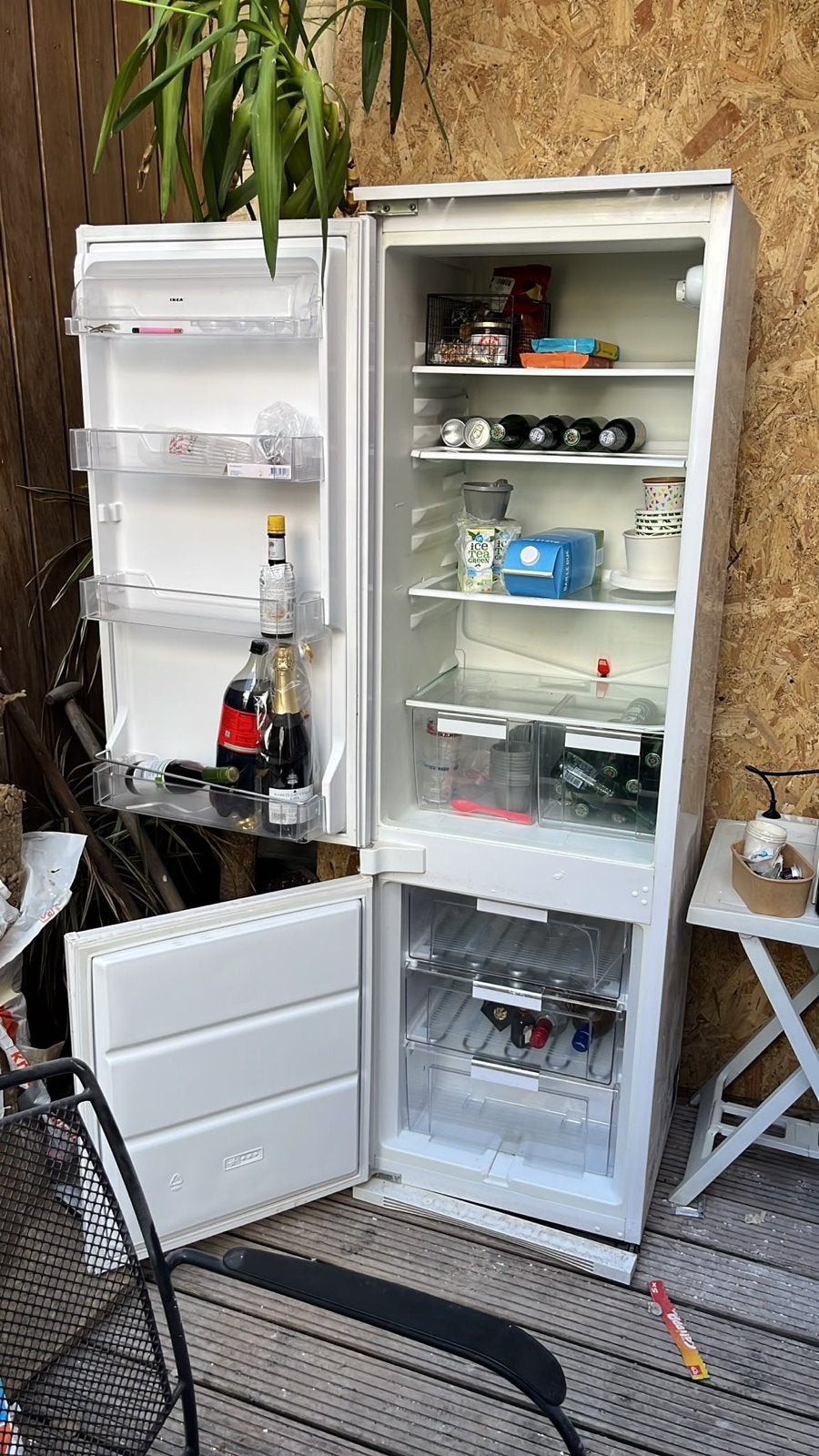 IKEA Koel-vriescombinatie - Doe een leuk bod!, Gebruikt, 200 liter of meer, 60 cm of meer, Met aparte vriezer