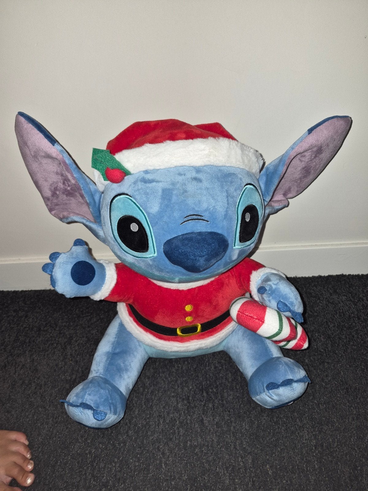 Stitch Kerst Knuffel 30 cm - Zo goed als nieuw, Ophalen, Zo goed als nieuw, Overige typen