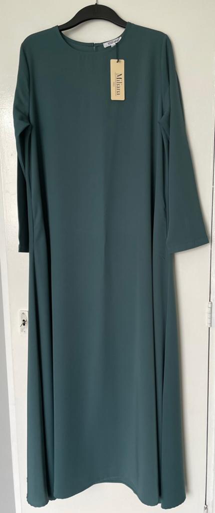 A-Lijn Abaya (helemaal Nieuw), Blauw, Miliana, Maat 42/44 (L), Nieuw