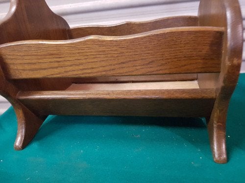 krantenbak donker eiken massief, Ophalen of Verzenden, 'T Olde Gre-j, Info@toldegrej.nl, Endepoelstraat 20f Didam