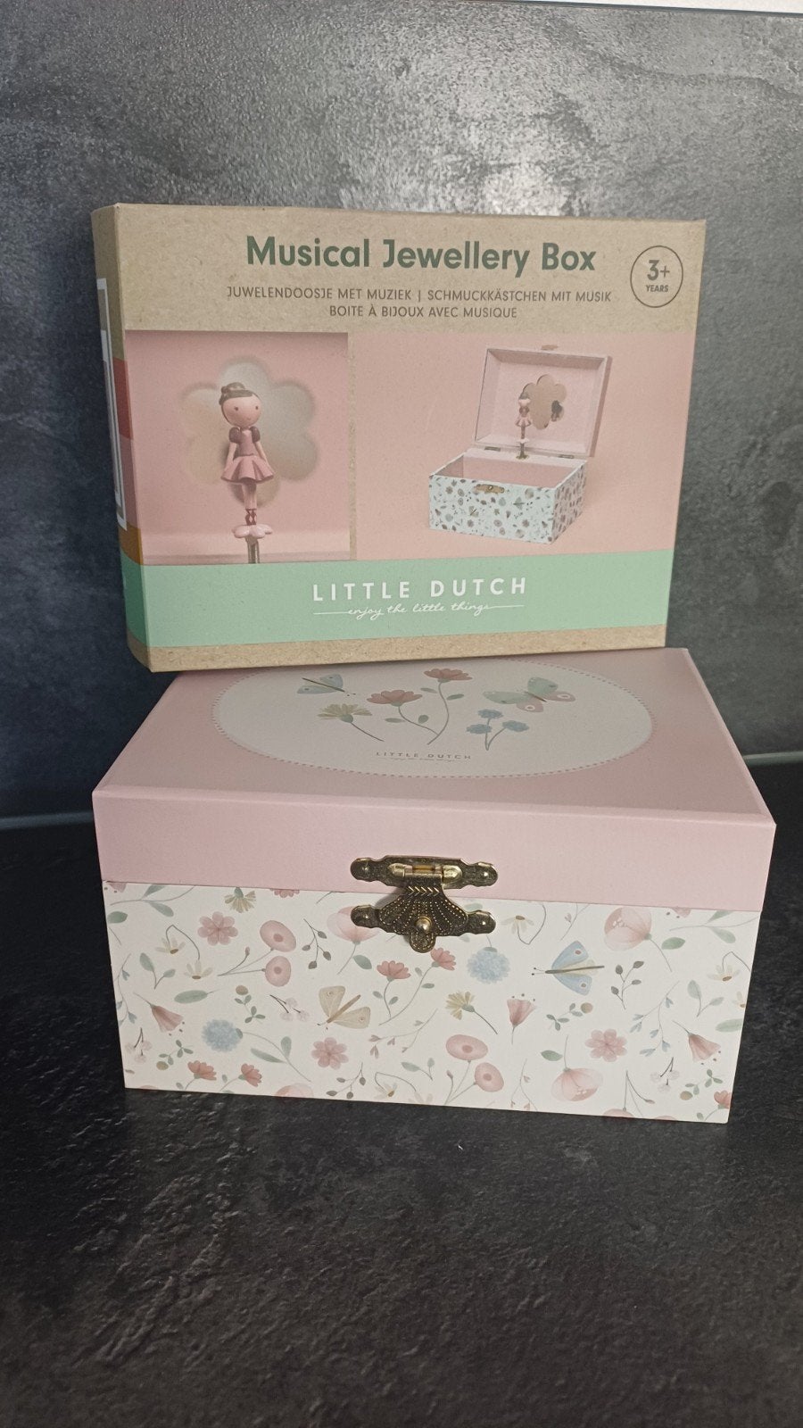 little Dutch juwelen - sieraden doosje, Ophalen, Nieuw, Met spiegeltje(s), Roze