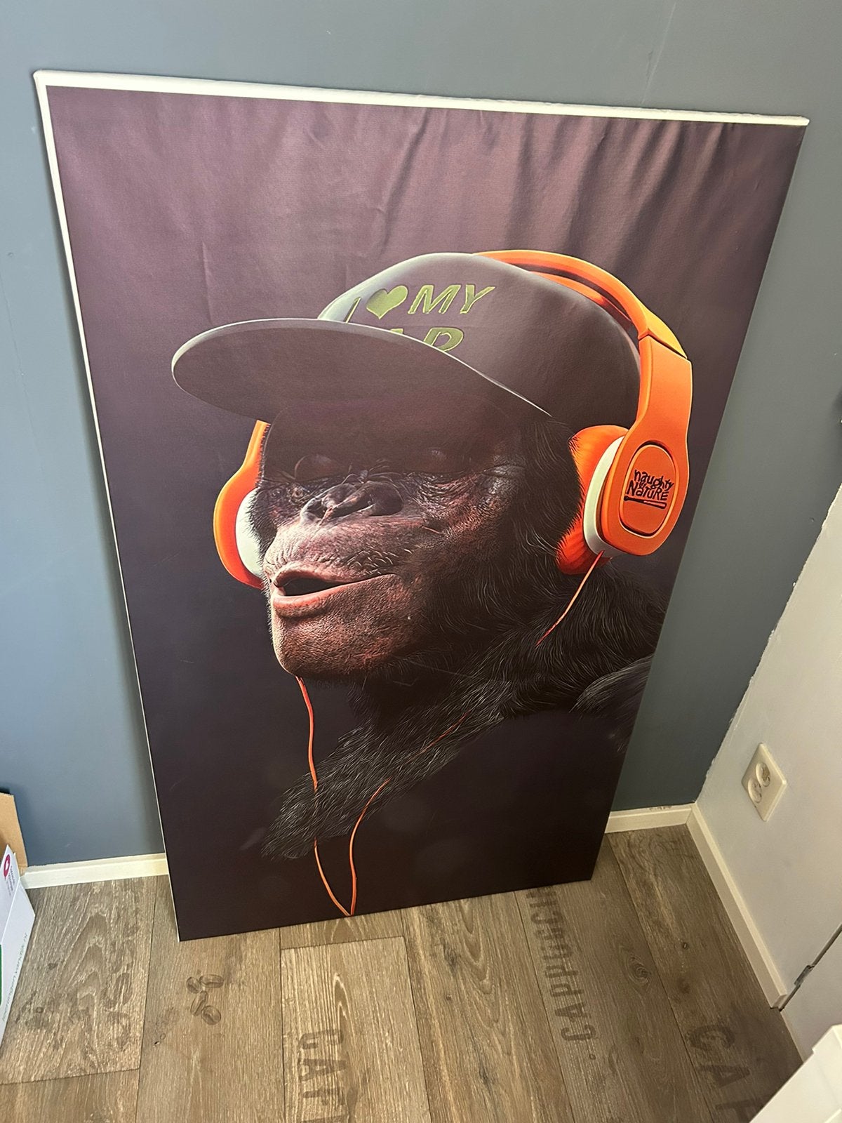 Horen, zien en zwijgen canvas chimpansees, Ophalen, Zo goed als nieuw, Schilderij