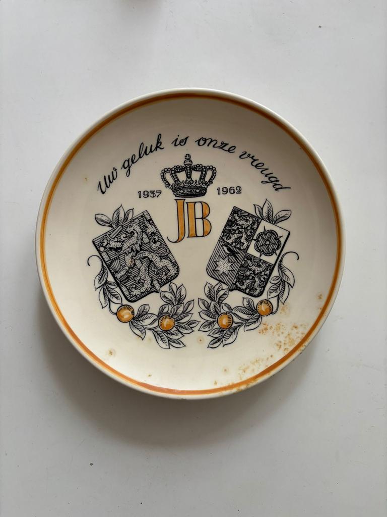 Vintage Gedenkbord Lucas Bols 1937-1962, Antiek en Kunst, Antiek | Wandborden en Tegels, Ophalen of Verzenden