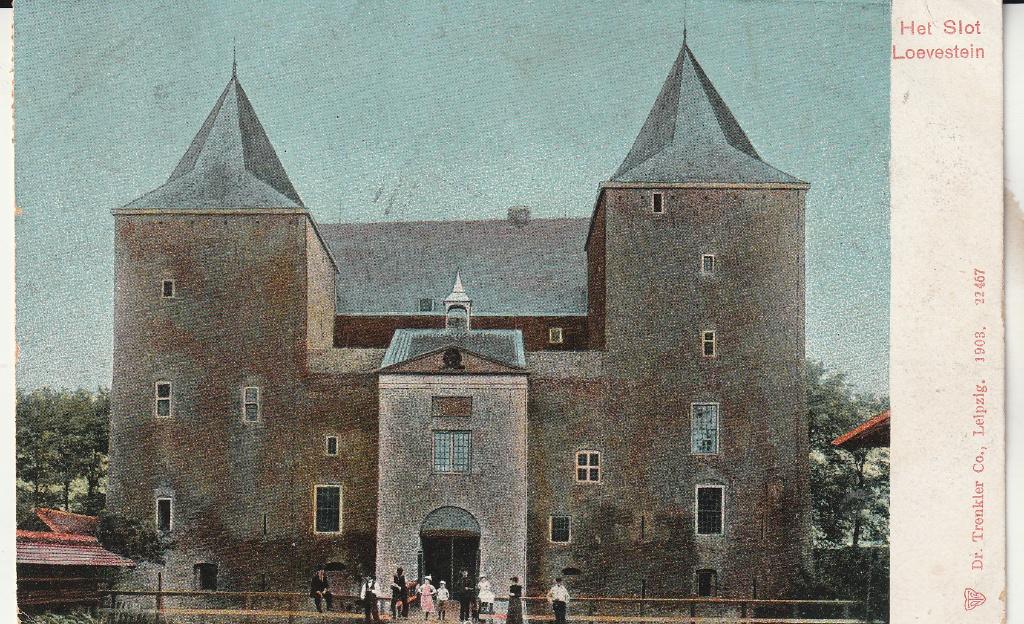Het Slot Loevenstein 1908, Ophalen of Verzenden, Voor 1920, Gelopen, Gelderland