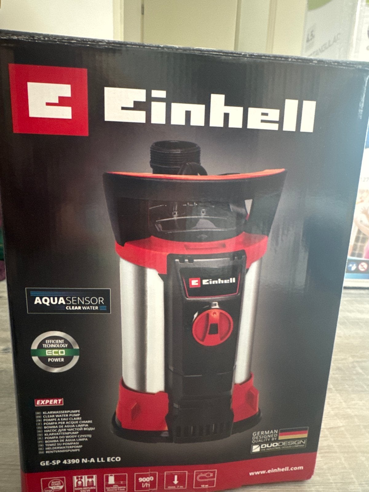 Einhell Dompelpomp GE-SP 4390 N-A LL ECO - 9.000 l/u, Ophalen