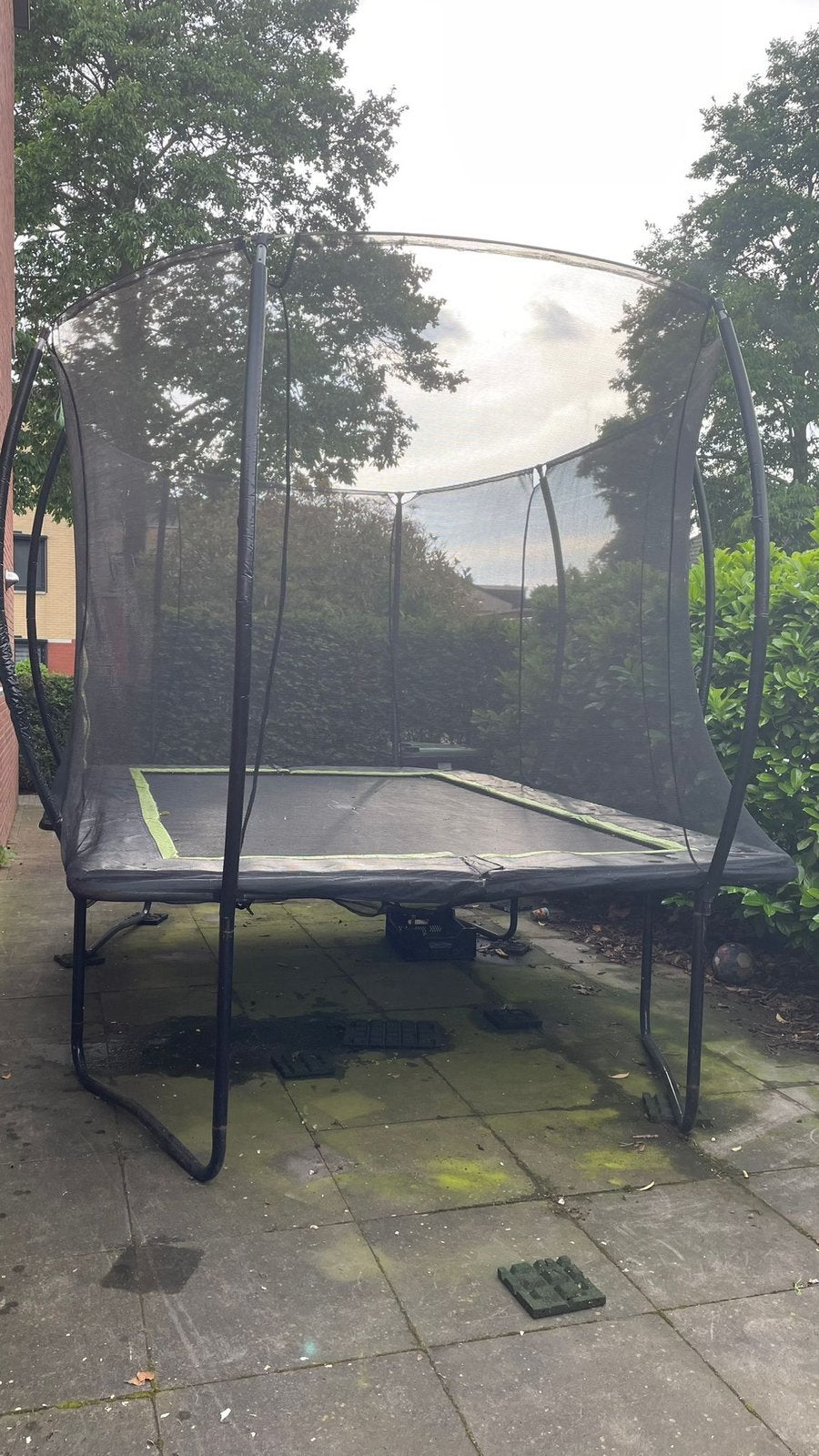 EXIT Trampoline Silhouette met Veiligheidsnet - 366 x 244 cm, Ophalen, Gebruikt