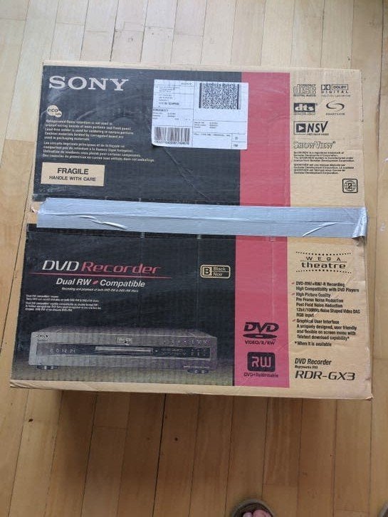 Sony RDR-GX3 DVD Recorder met afstandsbediening en doos, Ophalen of Verzenden, Gebruikt, Dvd-recorder, Sony