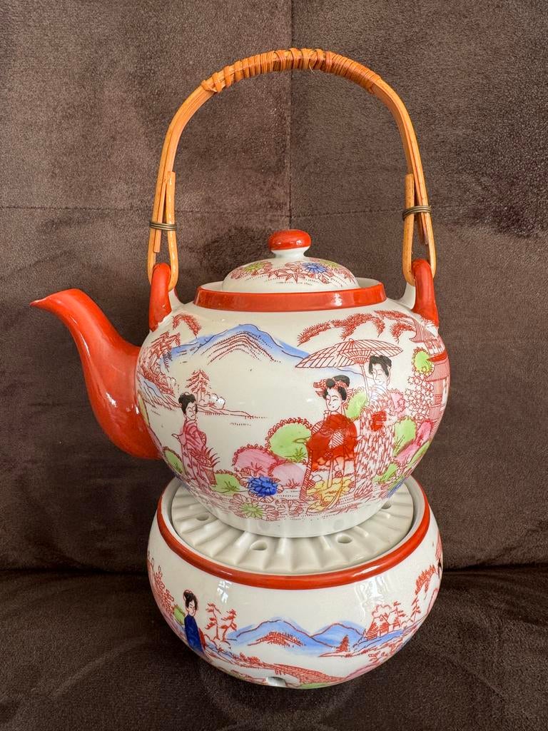 Kutani Theeservies - Compleet met Theepot en Kopjes, Ophalen of Verzenden