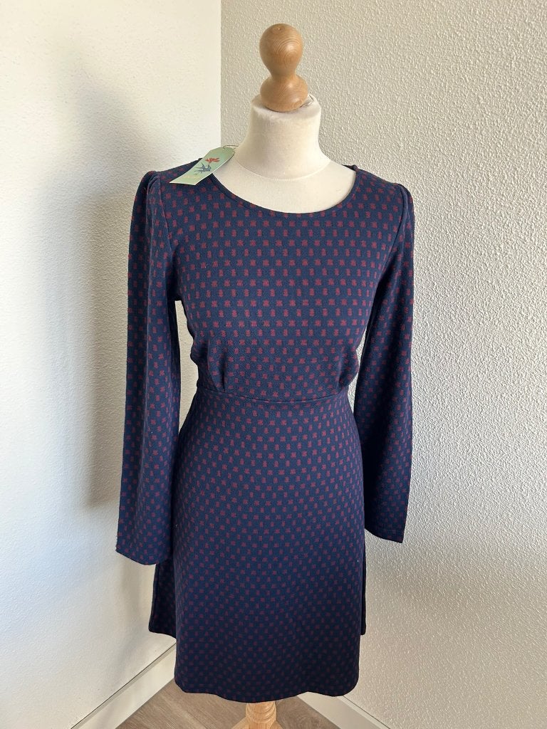 King Louie maat L duffy dress peroni 2398, Kleding | Dames, Maat 42/44 (L), Ophalen of Verzenden, Zo goed als nieuw, Knielengte