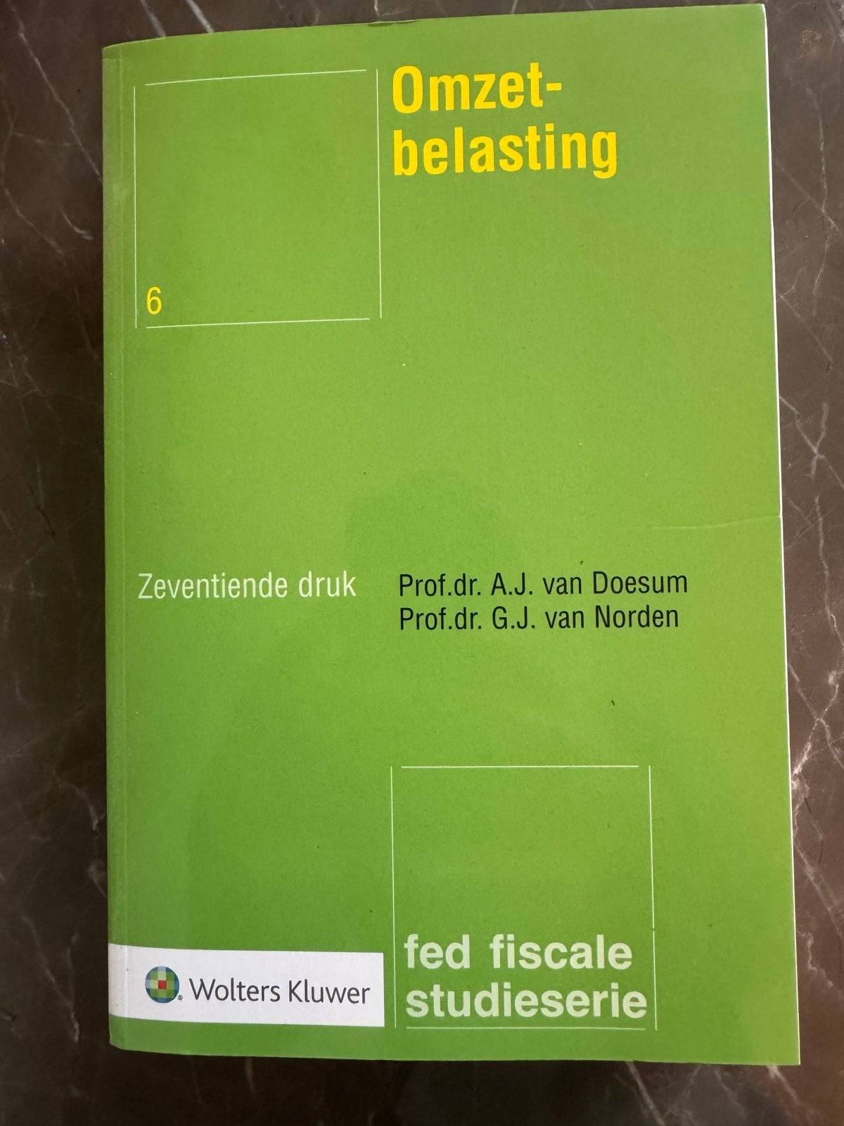Omzetbelasting 6 - Zeventiende druk - Wolters Kluwer, Ophalen of Verzenden, Gamma, Nieuw, WO