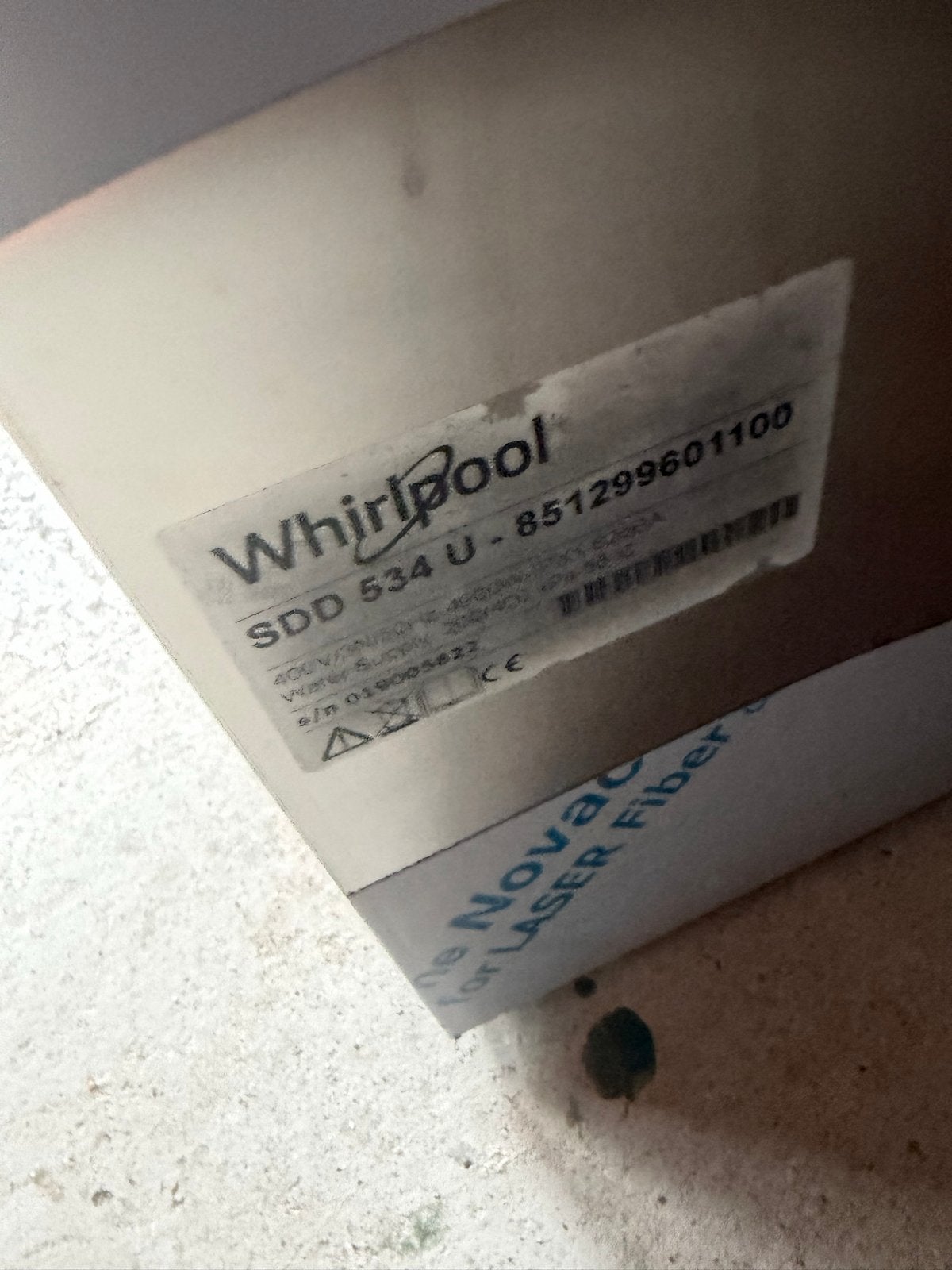 Whirlpool SDD 534 U Professionele Vaatwasser, Witgoed en Apparatuur, Ophalen, 60 cm of meer, Zo goed als nieuw, Kort programma