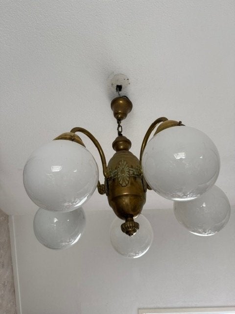 Plafondlamp - Art Deco - New York Style, Ophalen of Verzenden, Gebruikt