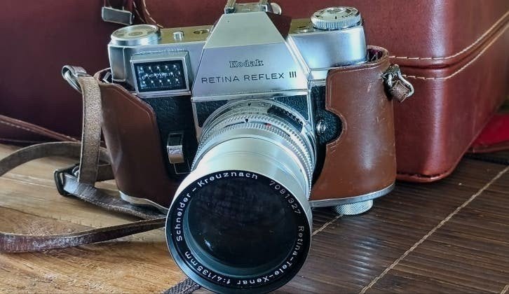 Kodak Retina Reflex lll, Audio, Tv en Foto, Fotocamera's Analoog, Ophalen of Verzenden, Zo goed als nieuw, Compact, Kodak