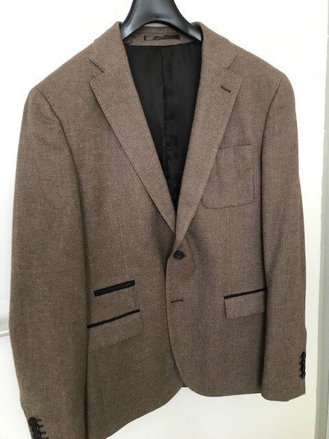 heren colbert, Ophalen, Maat 48/50 (M), Beige, Zo goed als nieuw