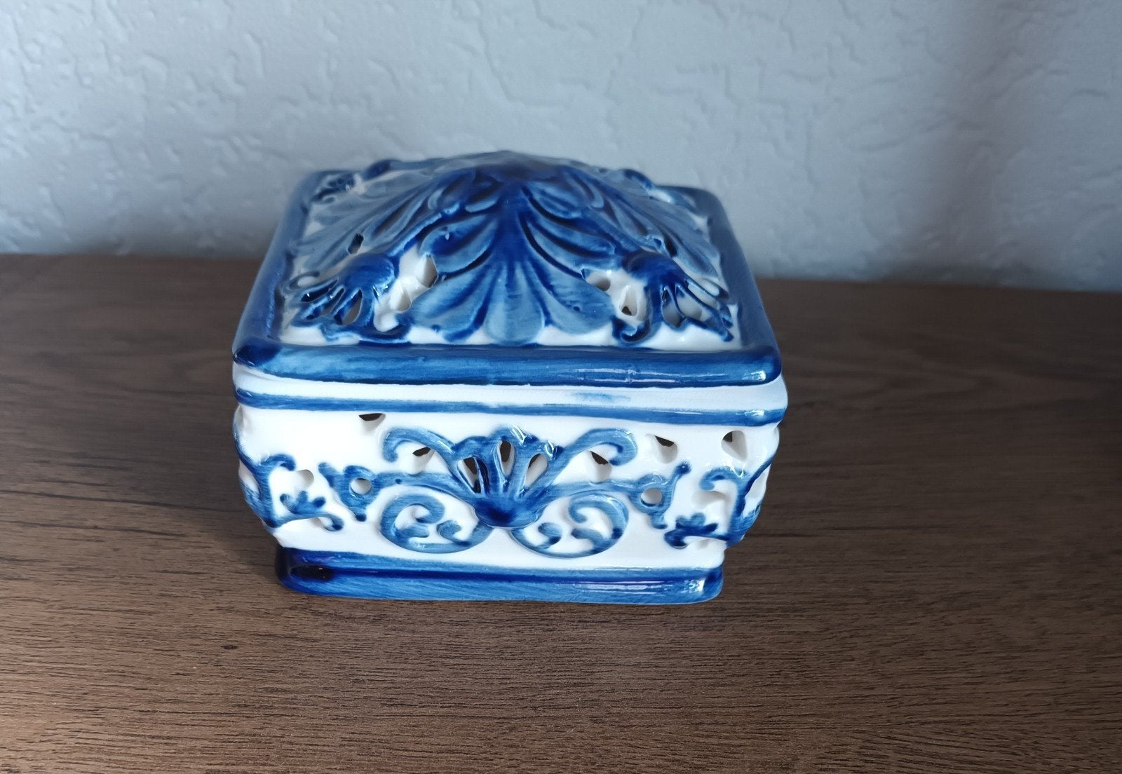 Delfts Blauw Handgeschilderd Sieraden Doosje, Ophalen of Verzenden
