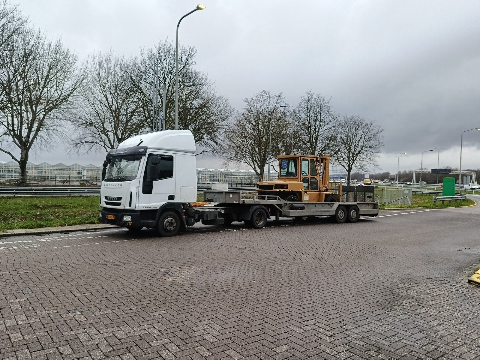 heftruck transport, Ophalen