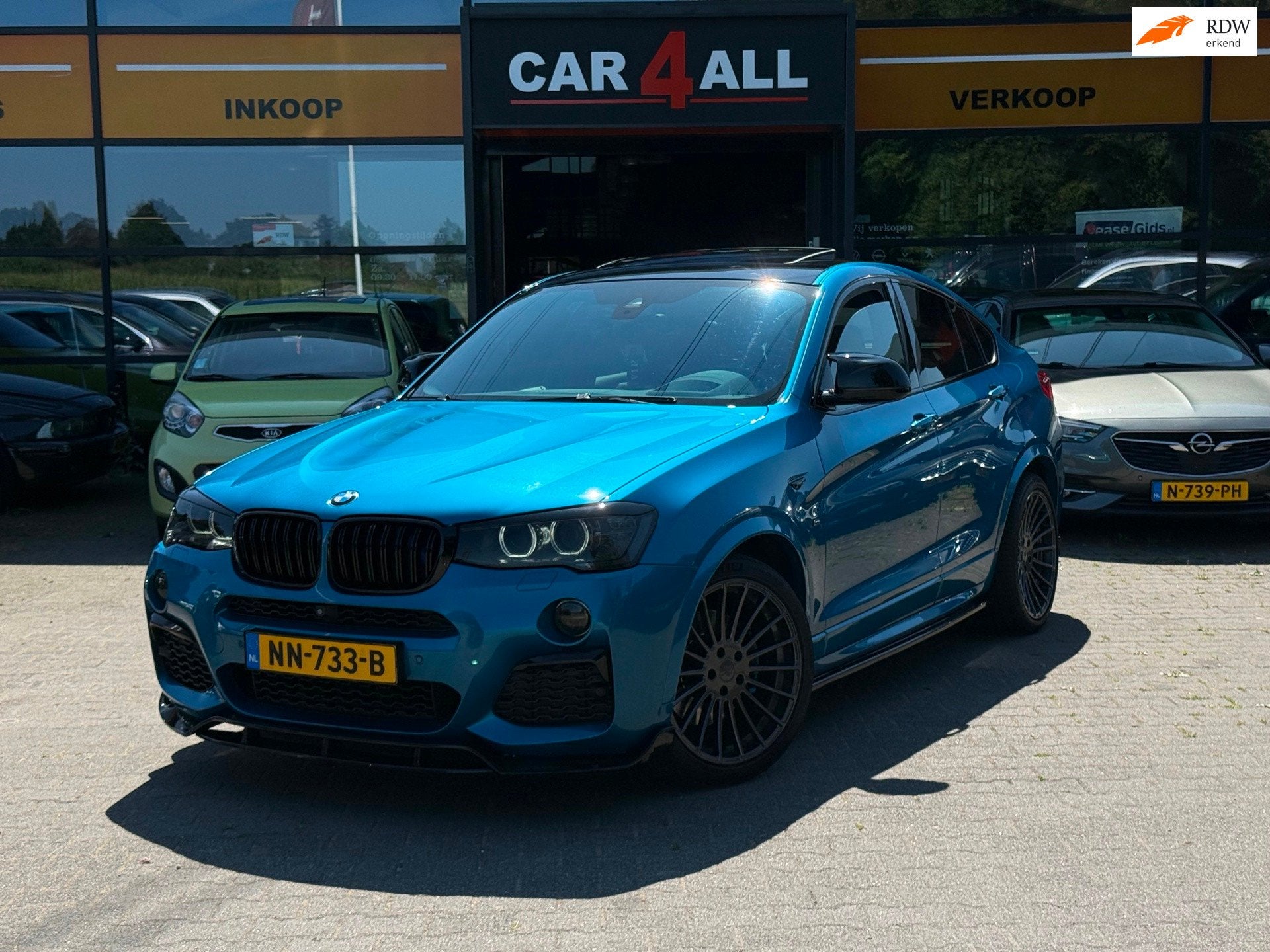 BMW X4 M40i Centennial High Executive X-Drive H&K/360*/BOMVO, Auto's, BMW, Automaat, Gebruikt, 2000 kg, Blauw