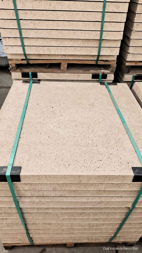 Oud-Hollandse betontegels 80x80x5 cm crème, Tuin en Terras, Tegels en Klinkers, Ophalen, Nieuw, 10 m² of meer, Beton