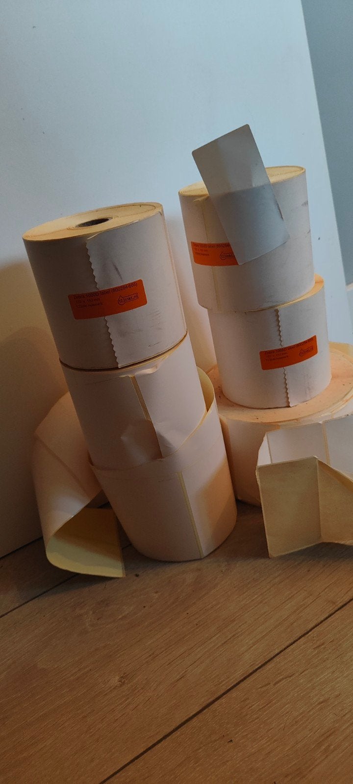 6 rollen labels etiketten zebra 1000D, Diversen, Papierwaren, Ophalen, Zo goed als nieuw