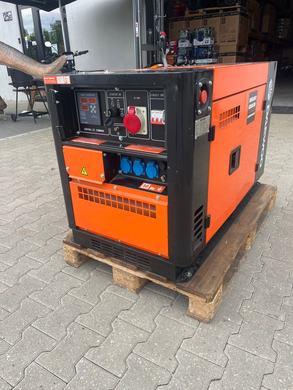 Daewoo diesel generator - start niet - zo meeneem prijs, Doe-het-zelf en Verbouw, Aggregaten, Gebruikt, Dieselolie, 10 tot 30 kVA