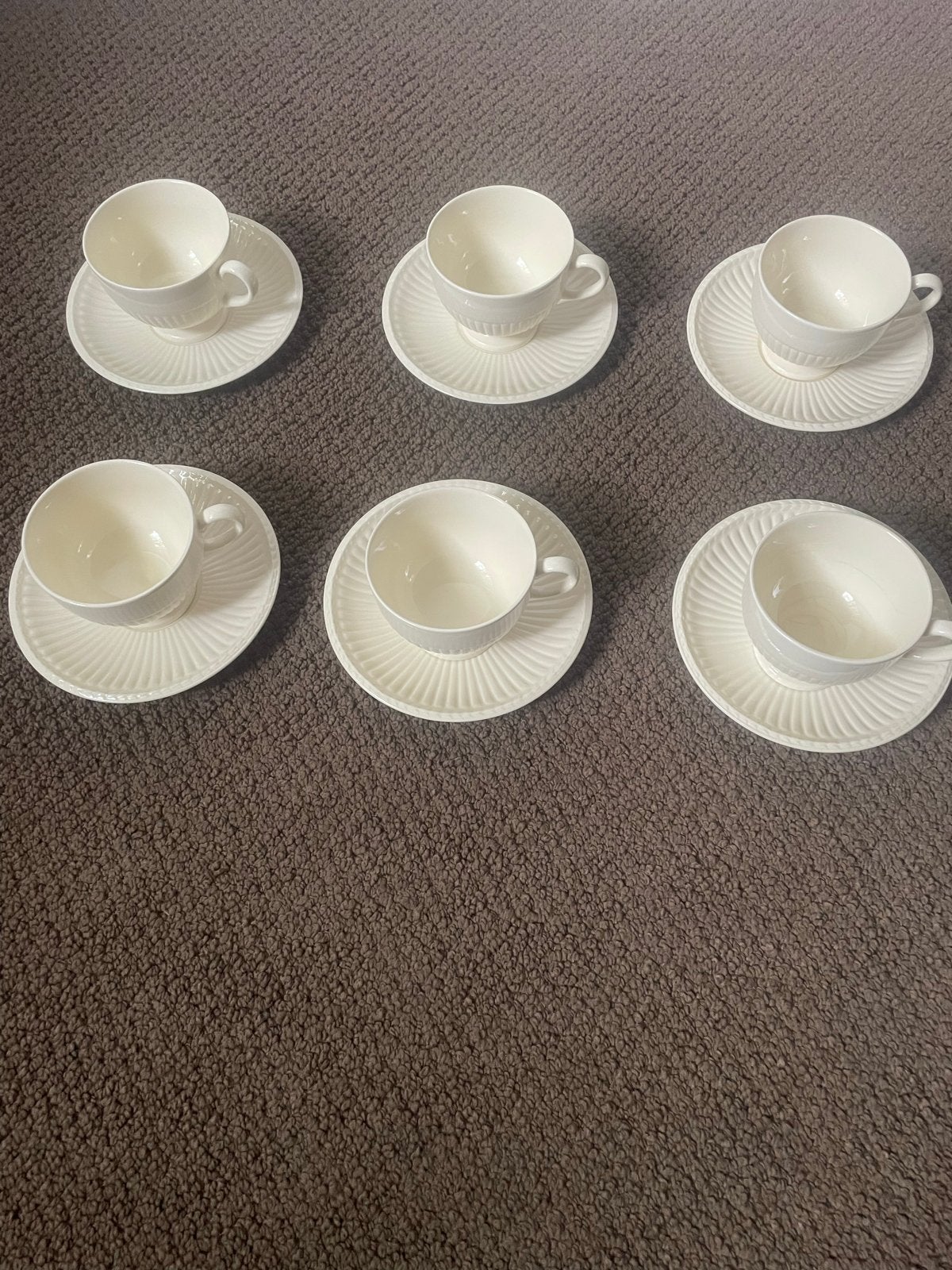 6x Wedgwood Edme koffie/theekoppen in goede staat, Ophalen, Gebruikt, Klassiek, Kop(pen) en/of Schotel(s)