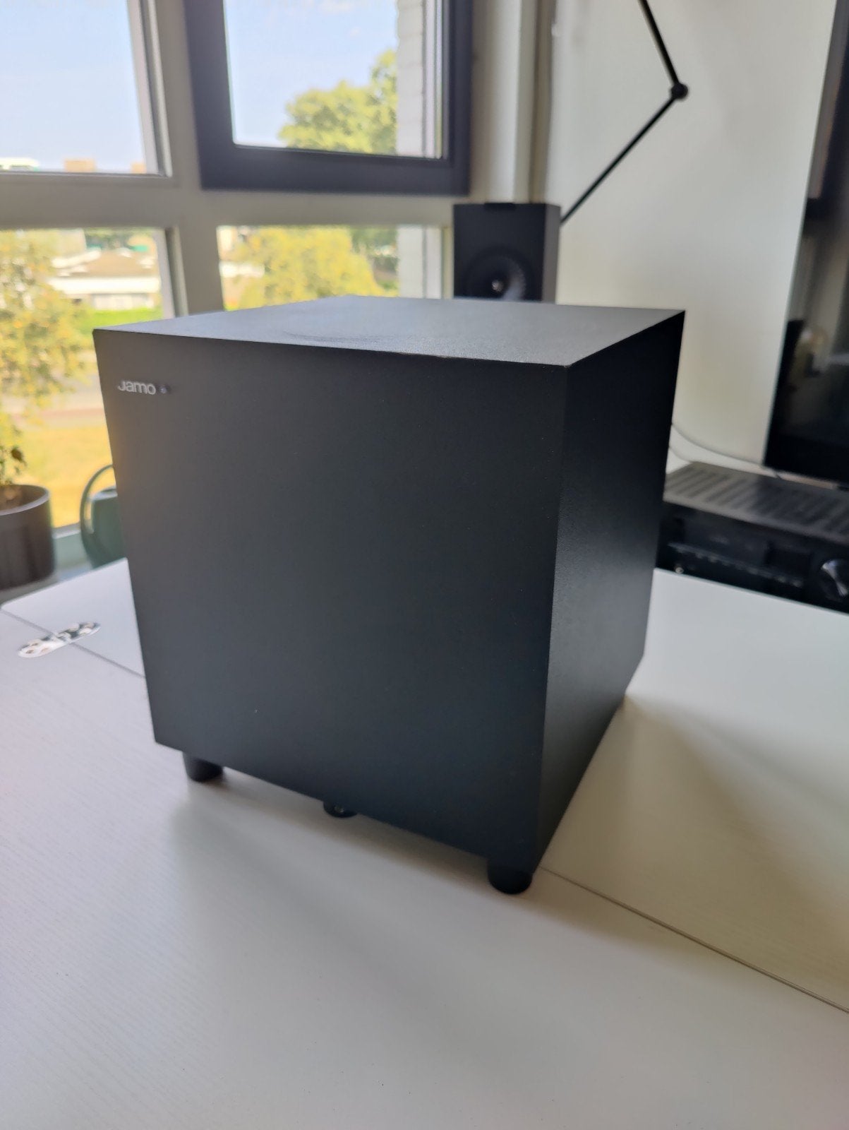 Jamo SUB 210, Ophalen, Gebruikt, Inclusief kabels, Subwoofer