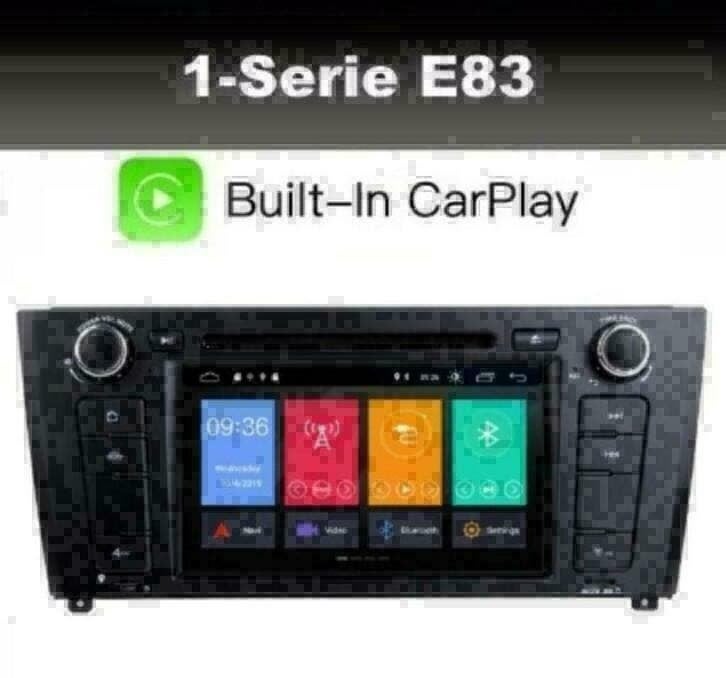 BMW 1serie E83 E87 radio navigatie android 10 dab+ carplay, Auto diversen, Autoradio's, Ophalen of Verzenden, Nieuw