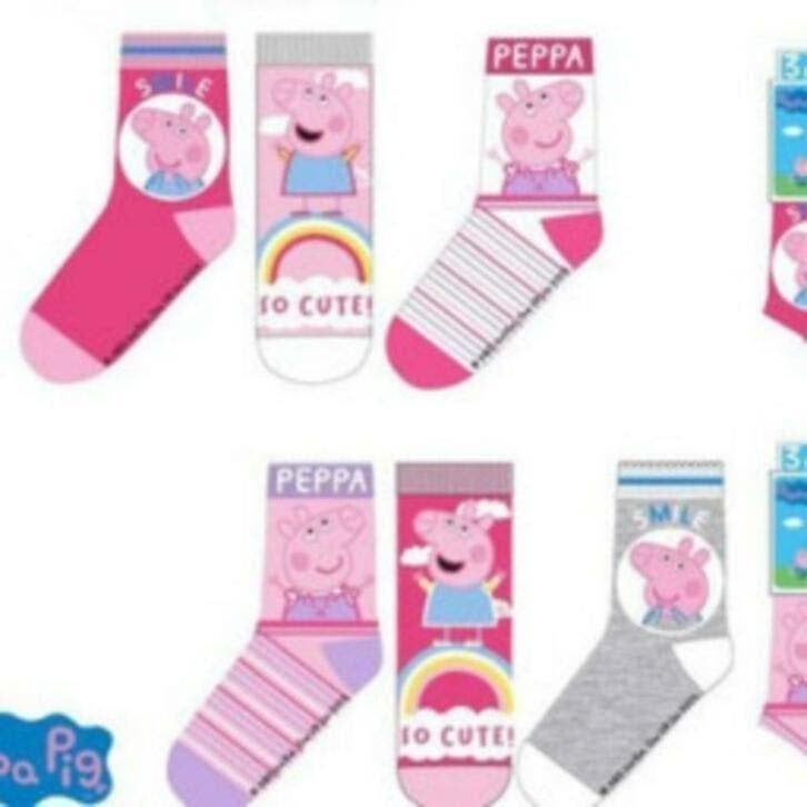 Peppa Pig Sokken - 3 paar - Maat 31/34, Meisje, Nieuw, Ophalen of Verzenden, Peppa Pig