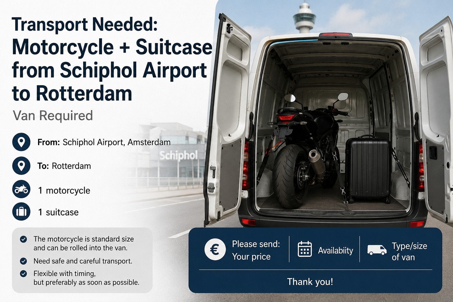 Transport needed, Ophalen of Verzenden