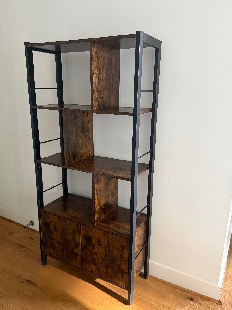Industriële boekenkast / vakkenkast, Huis en Inrichting, Ophalen, 50 tot 100 cm, Zo goed als nieuw, 150 tot 200 cm