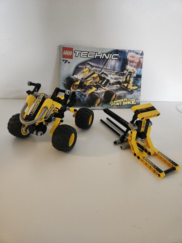 LEGO - Technic Slammer Stunt Bike - 8240, Gebruikt, Lego, Ophalen of Verzenden, Technic