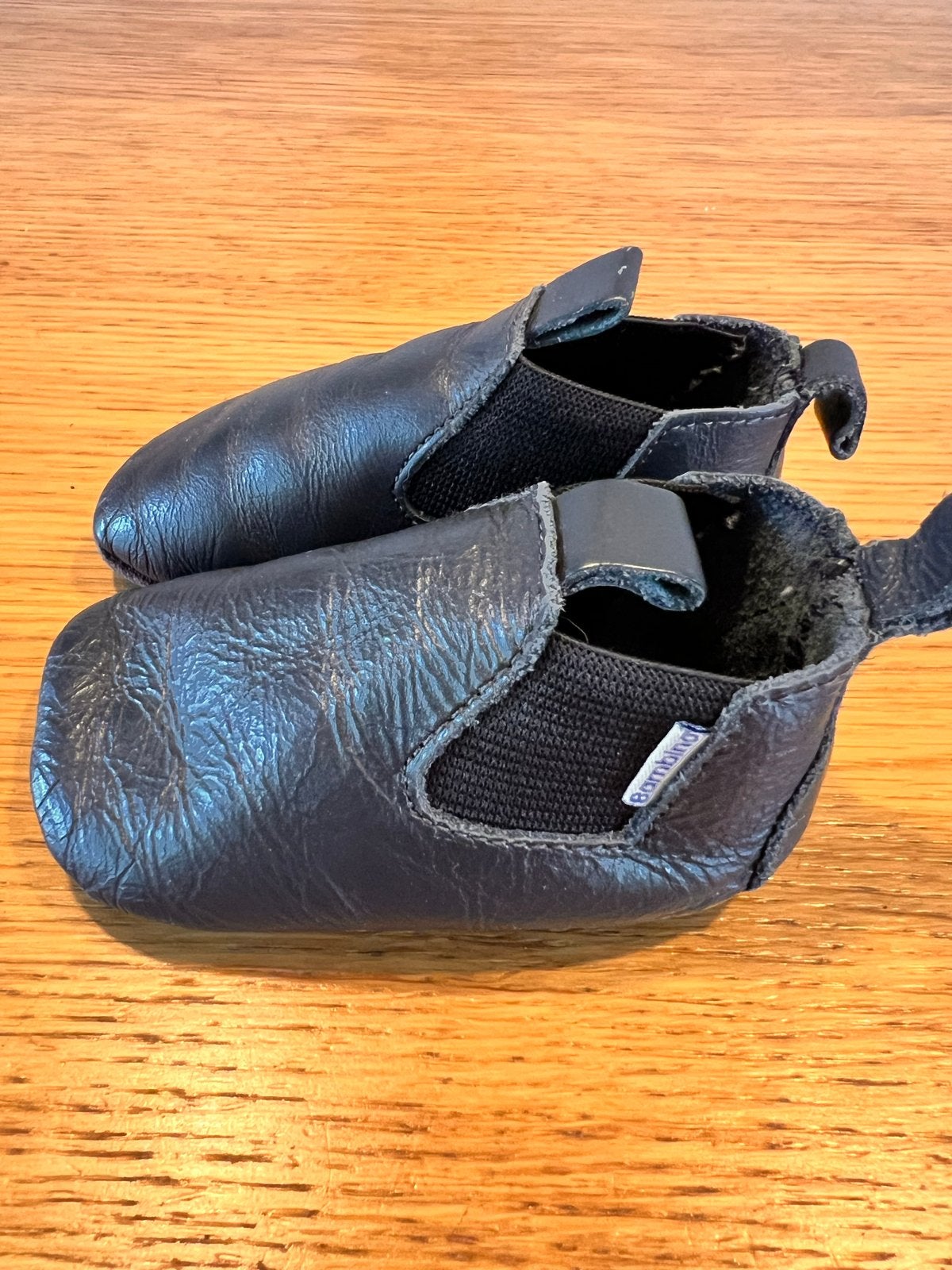 Bambino Leren Slofjes - Maat 17, Kinderen en Baby's, Kinderkleding | Schoenen en Sokken, Ophalen of Verzenden, Zo goed als nieuw