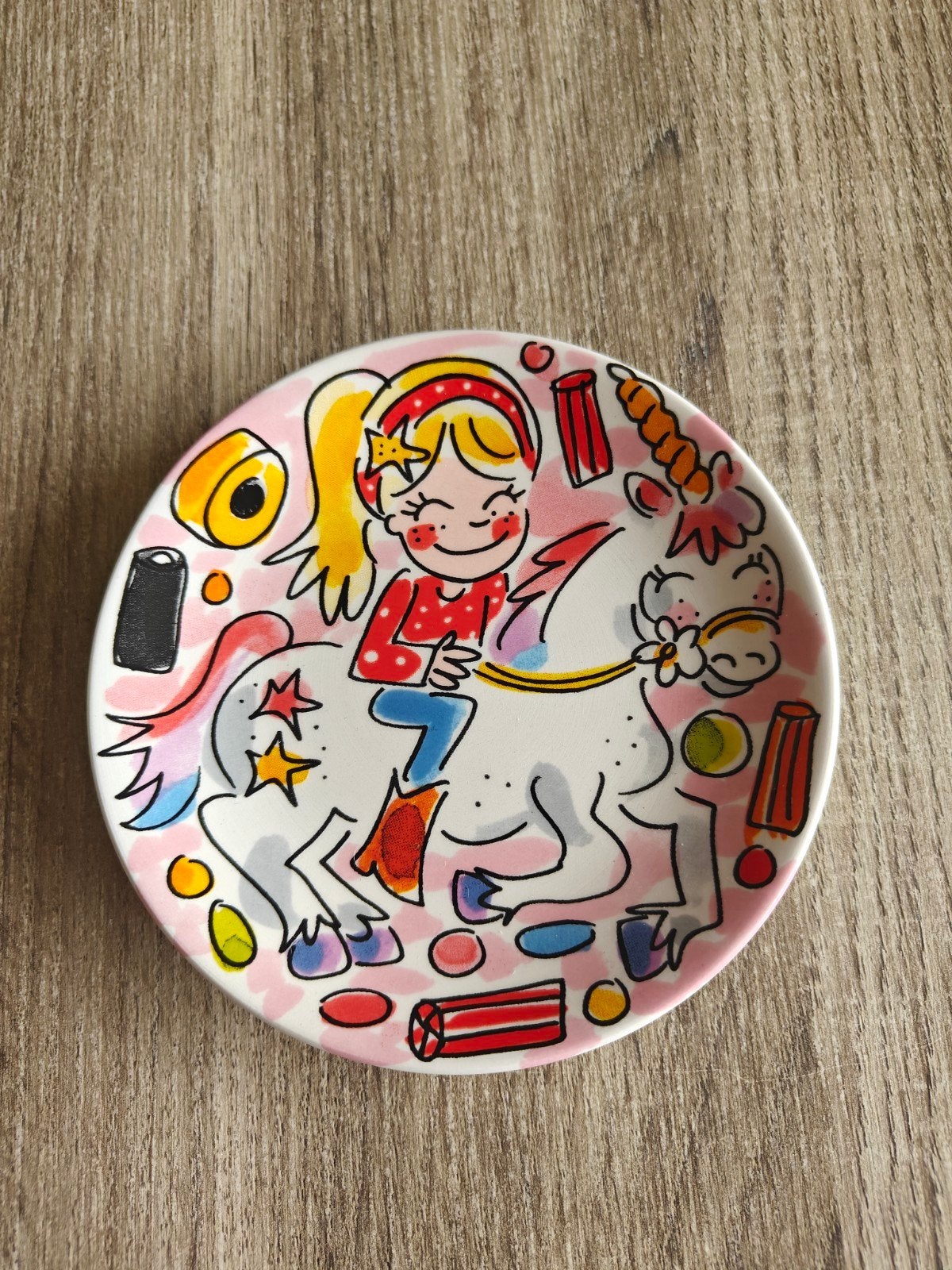 Blond Amsterdam Petit Four Unicorn ⌀12cm, Nieuw, Ophalen of Verzenden, Schaal of Schalen, Modern
