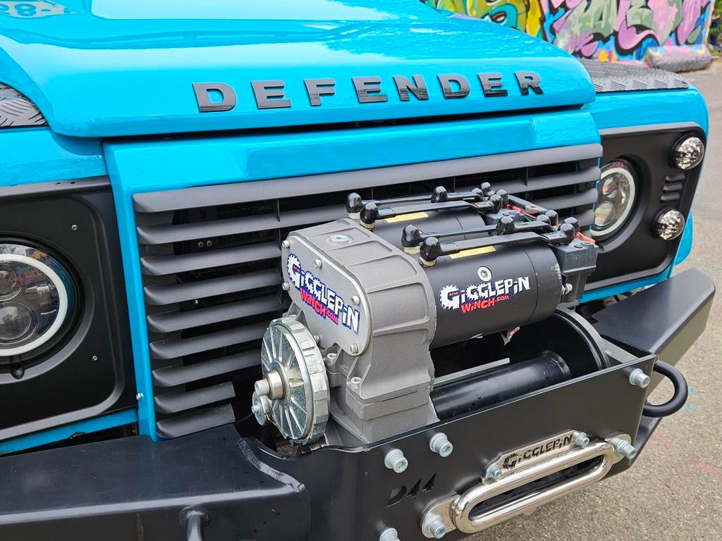Land Rover Defender 90 soft top custom 2.4 TD 4 zits Miami B, Gebruikt, Zwart, 4 cilinders, 1795 kg