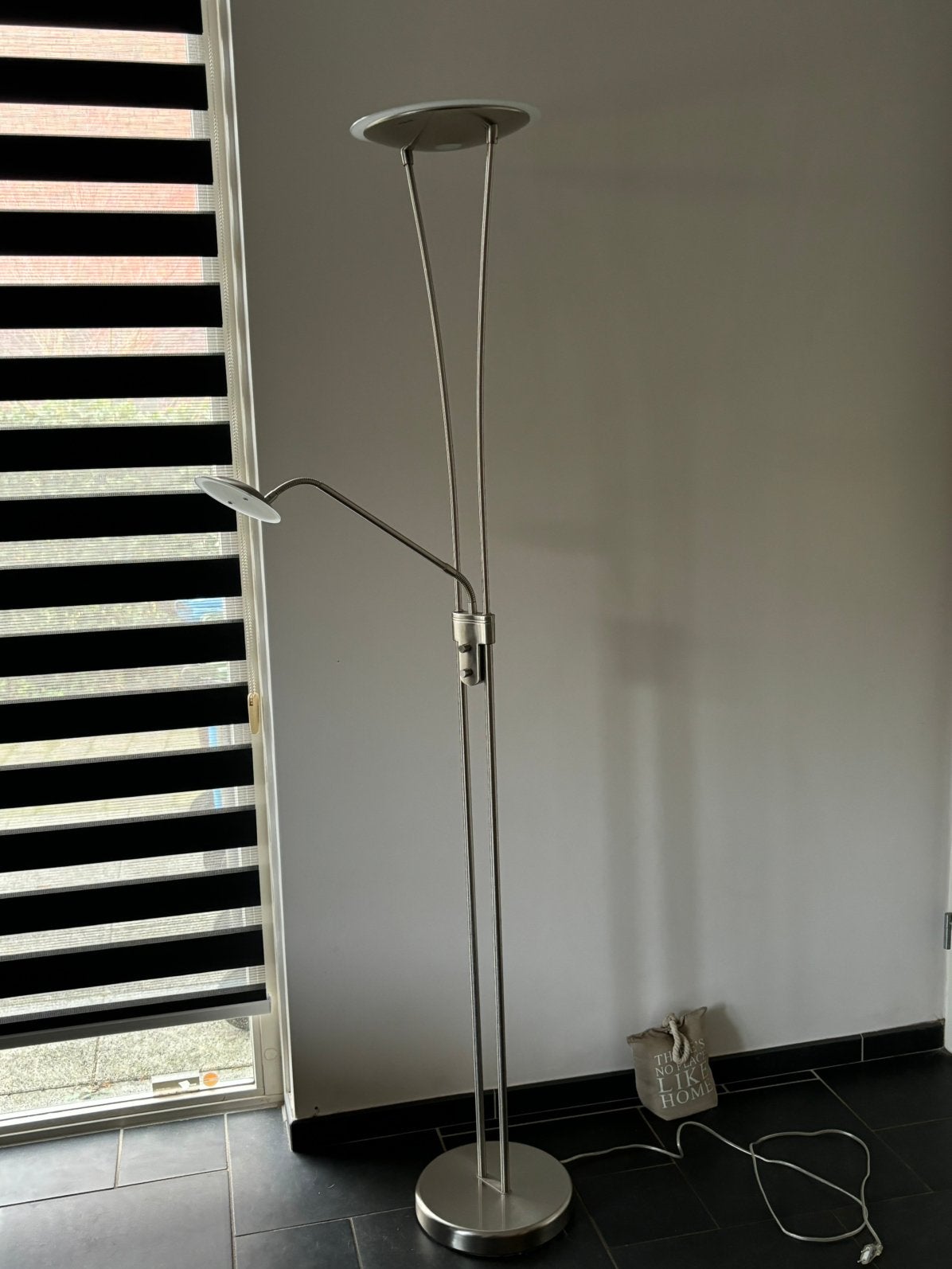 Staande Led lamp, Ophalen, Zo goed als nieuw, Glas, 150 tot 200 cm