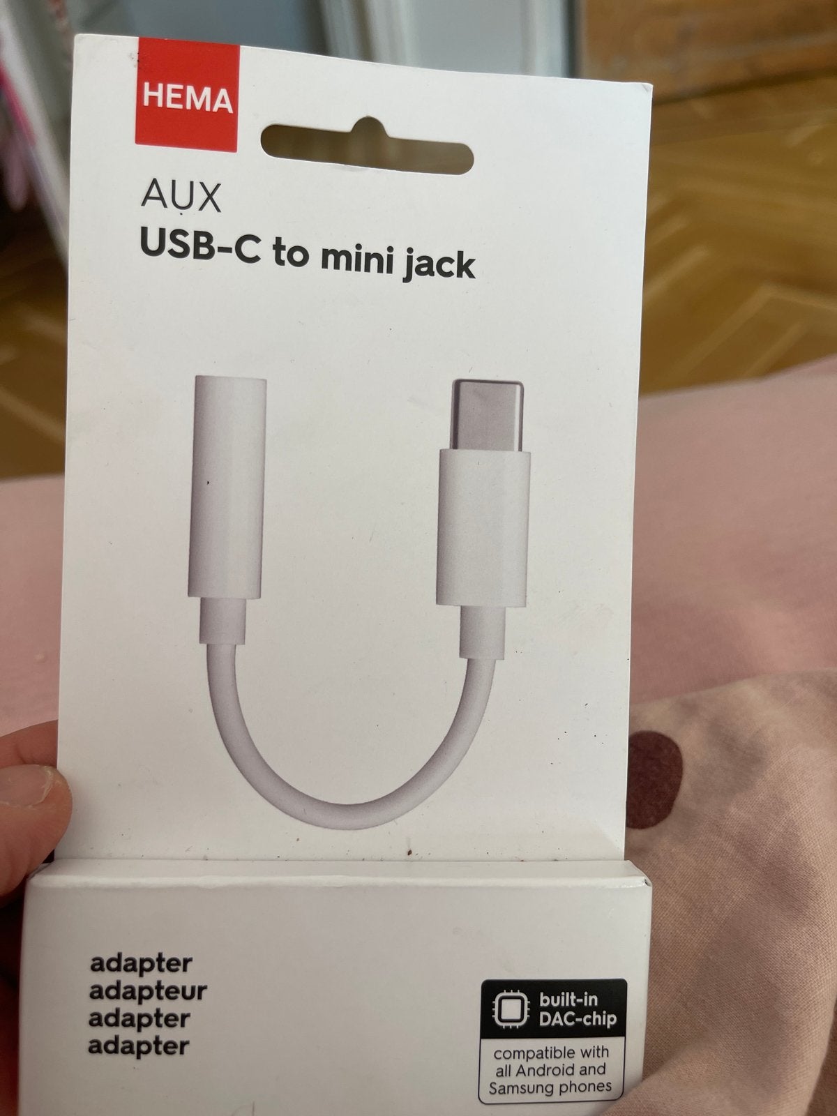 Nieuw Hema USB-C naar mini jack adapter (AUX), Ophalen of Verzenden, Nieuw, Minder dan 2 meter, Overige kabels