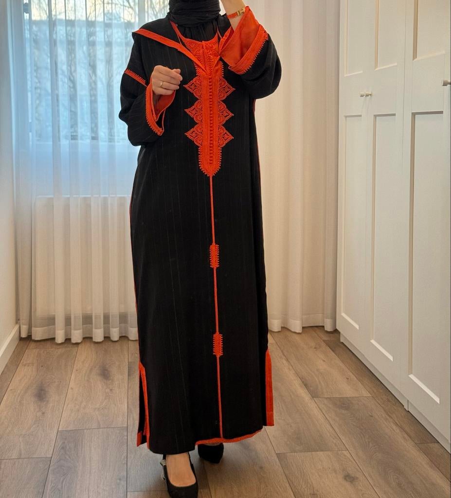 Djellaba/Marokkaanse Jurk, Kleding | Dames, Gelegenheidskleding, Overige typen, Zwart, Zo goed als nieuw, Ophalen