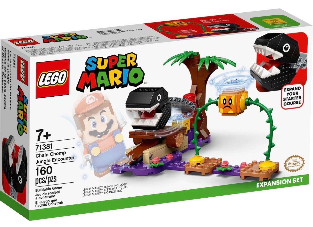 LEGO Super Mario 71381 Chain Chomp Jungle Encounter NIEUW, Overige thema's, Lego, Nieuw, Ophalen of Verzenden