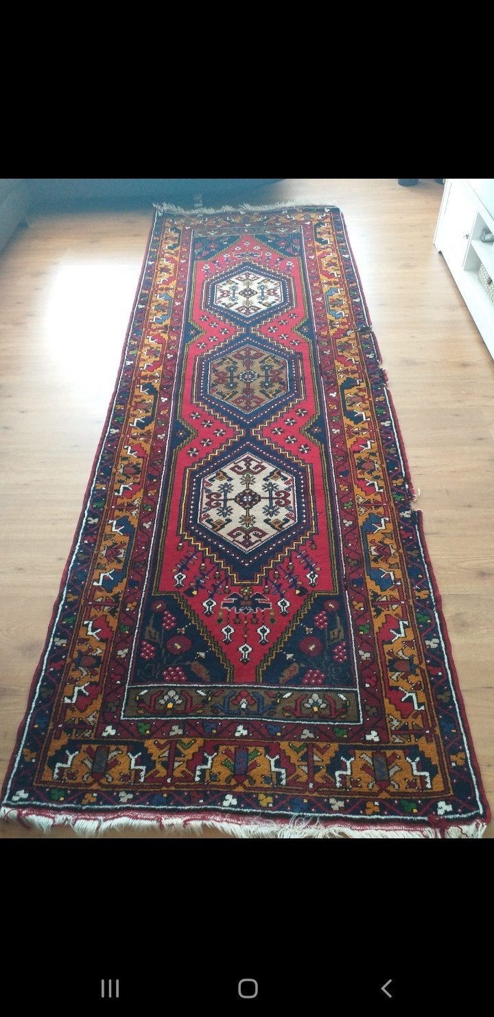 Oosterse tapijt loper, Ophalen, Gebruikt, 200 cm of meer, 50 tot 100 cm